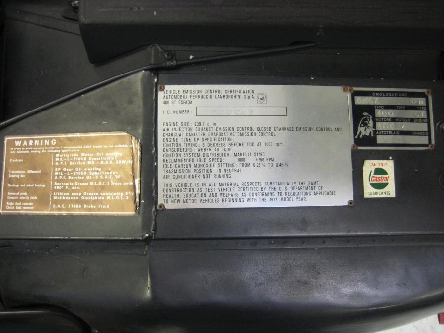 Lamborghini Espada 1973 года  (фото 8 из 16)